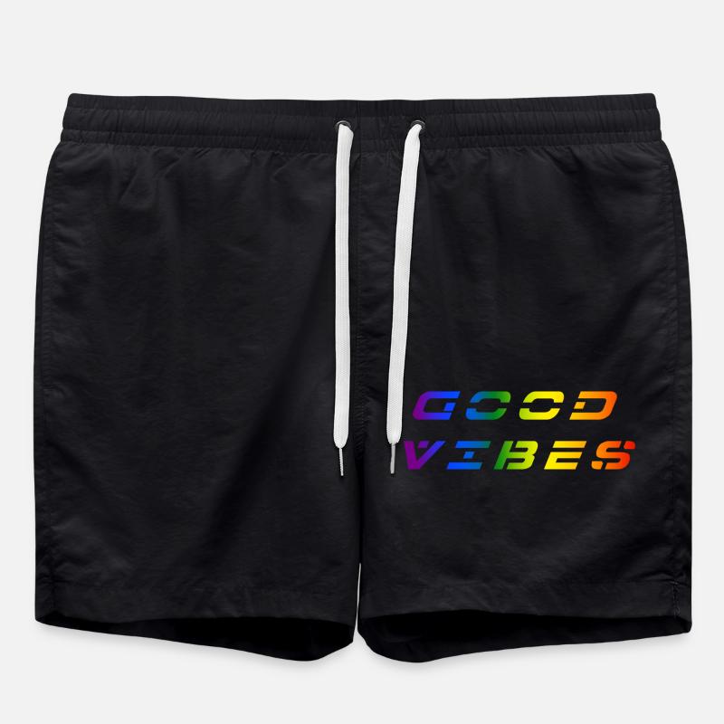 Good Vibrations - Swim Trunks - black