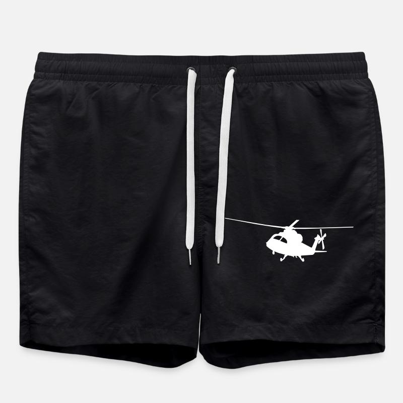 hubschrauber - Badeshorts - Schwarz
