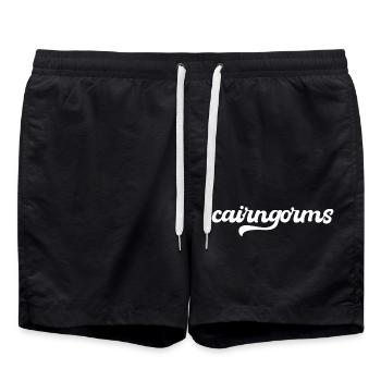 Cairngorms, National Park - Swim Trunks - black - Front - AI Model Male 185 light (185cm)