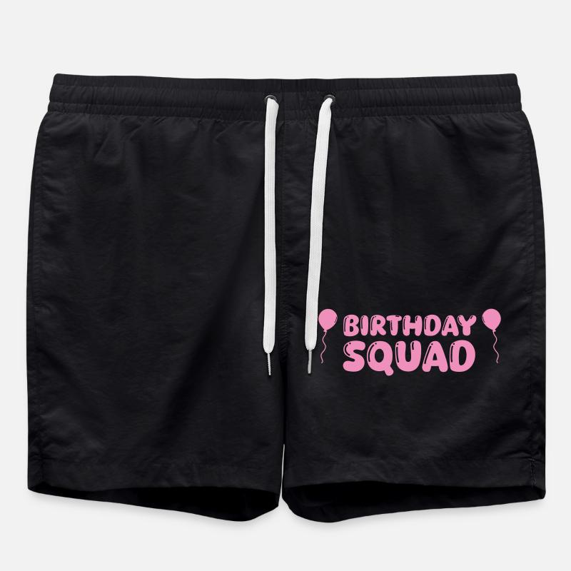 Birthday Squad 01 - Swim Trunks - black