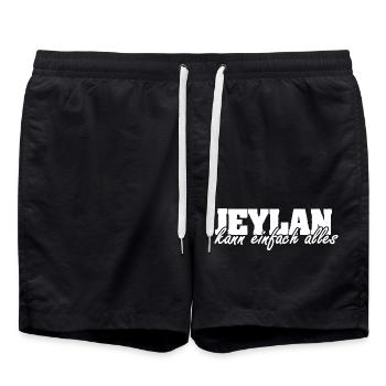Jeylan - Short de bain - noir - Devant - AI Model Male 185 light (185cm)