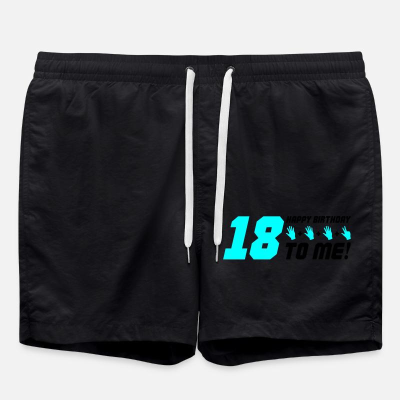 Joyeux anniversaire à moi 18 - Short de bain - noir