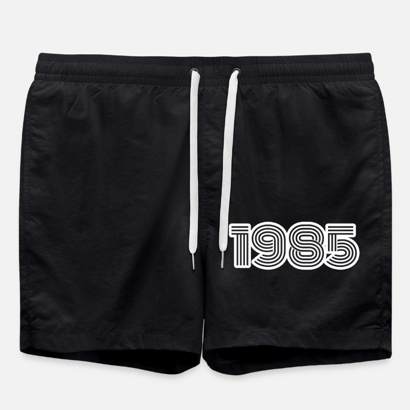 1985 - Short de bain - noir