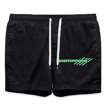 Cadeau pour testeur de matériaux de construction - Short de bain - noir - Devant - AI Model Male 185 light (185cm)