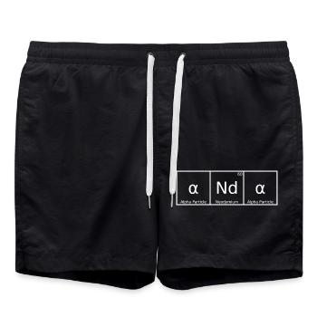 Anda Name First Name Chemistry Periodic Table Elements - Swim Trunks - black - Front - AI Model Male 185 light (185cm)