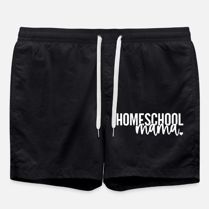 Homeschool Mama - Swim Trunks - black