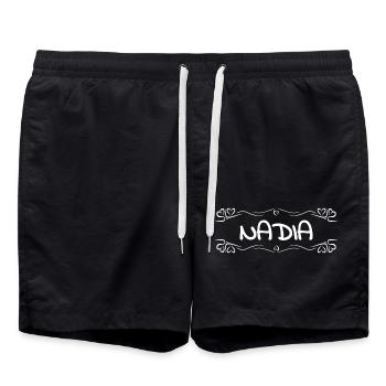 Nadia comme nom - Short de bain - noir - Devant - AI Model Male 185 light (185cm)