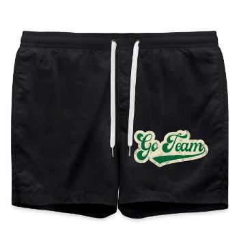 Zum Team - Badeshorts - Schwarz - Vorne - AI Model Male 185 light (185cm)