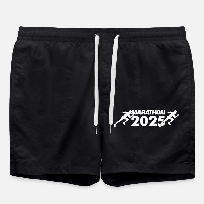 Marathon 2025 - Badeshorts - Schwarz