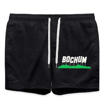 Bochum Allemagne Idée cadeau - Short de bain - noir - Devant - AI Model Male 185 light (185cm)