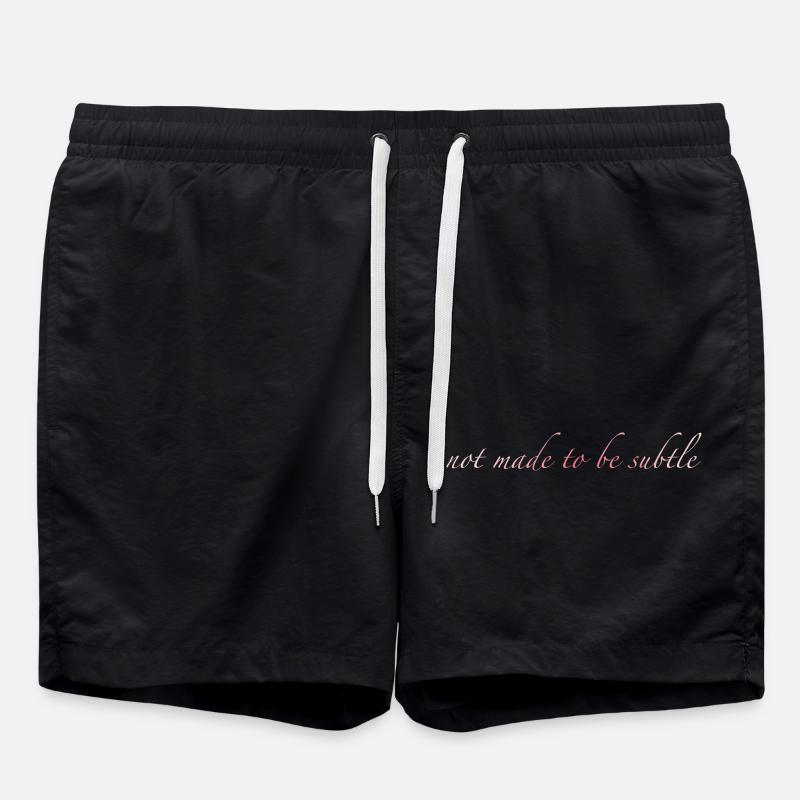 not made to be subtle - Badeshorts - Schwarz
