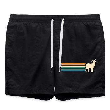 Chèvres - Short de bain - noir - Devant - AI Model Male 185 light (185cm)