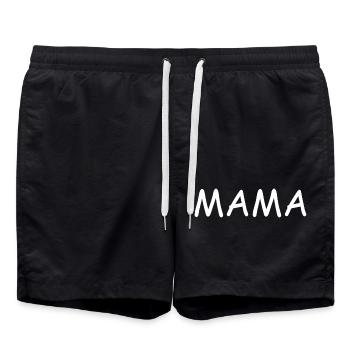 Mama - Badeshorts - Schwarz - Vorne - AI Model Male 185 light (185cm)