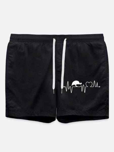 Chickens Heartbeat - Swim Trunks - black