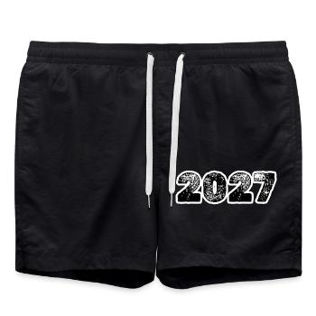 2027 - Swim Trunks - black - Front - AI Model Male 185 light (185cm)