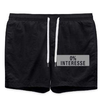 0% Interesse - Badeshorts - Schwarz - Vorne - AI Model Male 185 light (185cm)