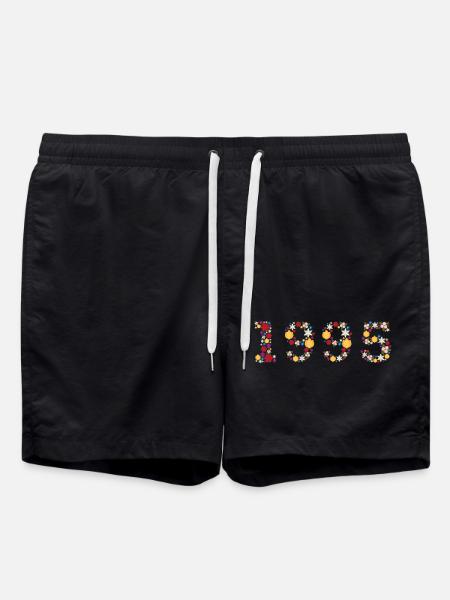 Flowers 1995 - Swim Trunks - black