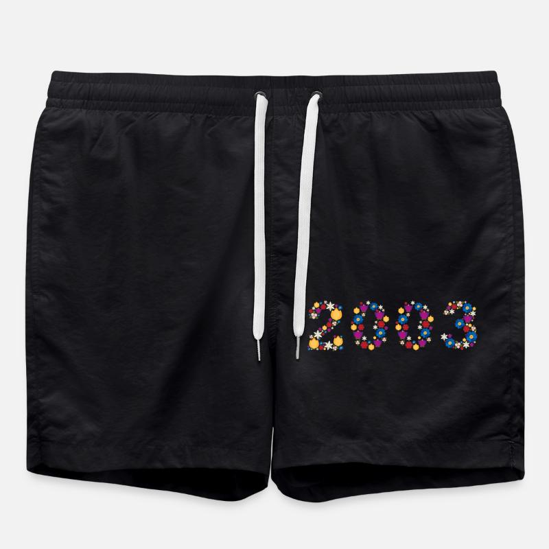 Flowers 2003 - Badeshorts - Schwarz