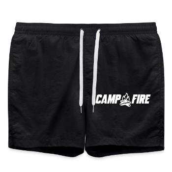 Feu de camp - Short de bain - noir - Devant - AI Model Male 185 light (185cm)