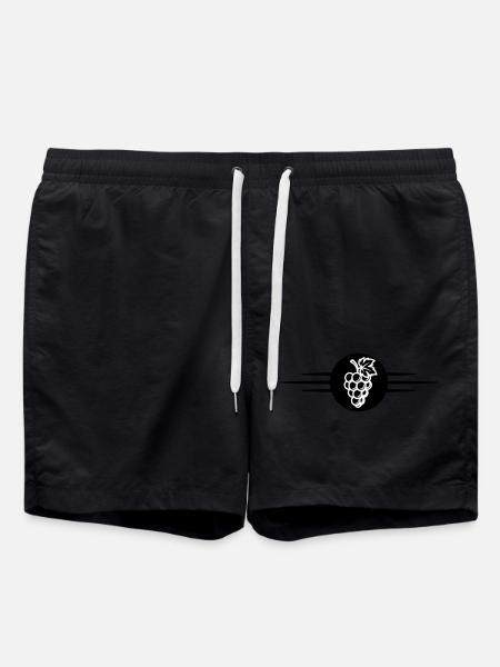 Grapes Fruit - Swim Trunks - black
