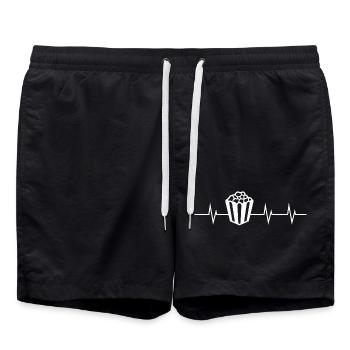 Battement de cœur du pop-corn - Short de bain - noir - Devant - AI Model Male 185 light (185cm)