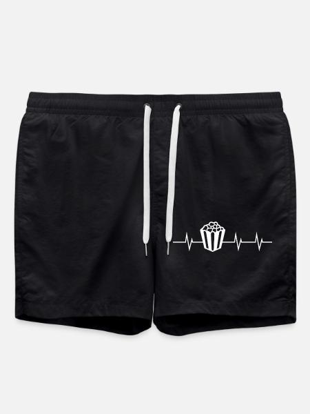 Heartbeat of Popcorn - Swim Trunks - black
