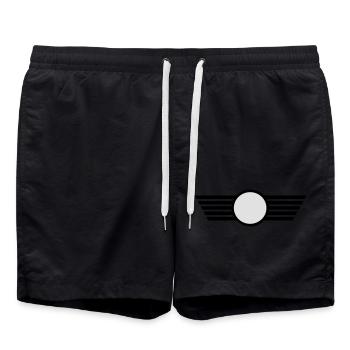 Flügel - Short de bain - noir - Devant - AI Model Male 185 light (185cm)