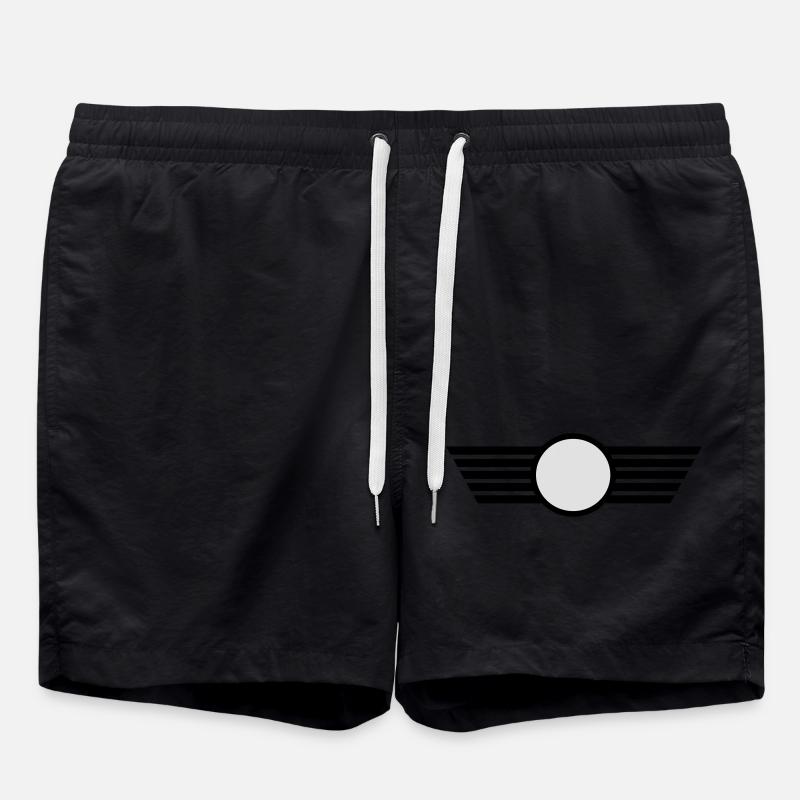 Flügel - Badeshorts - Schwarz