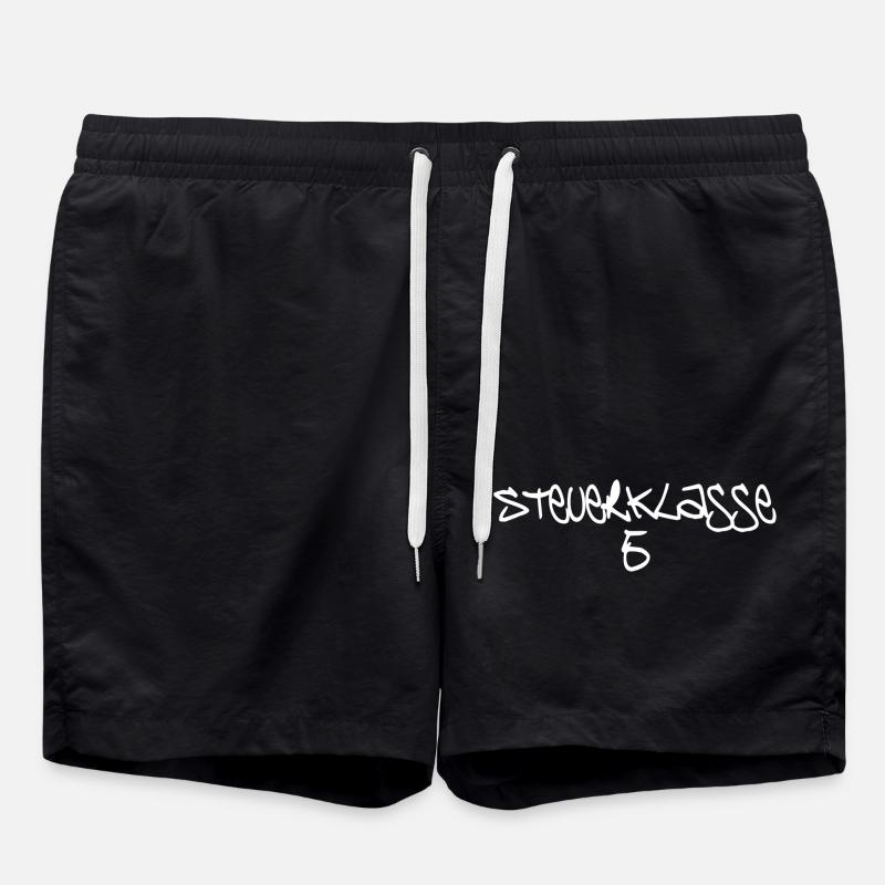 Steuerklasse 5 - Badeshorts - Schwarz