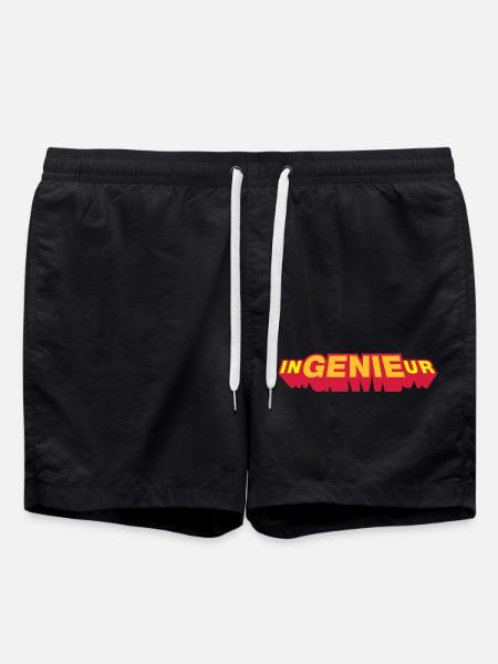 ingénieur, trois couleurs - Short de bain - noir