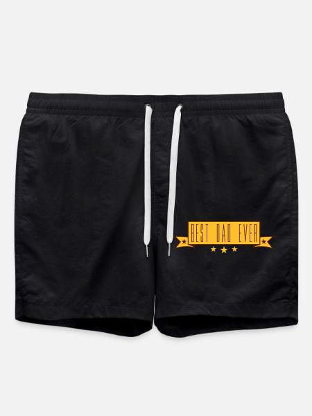 banner sticker aufkleber best in the world text da - Badeshorts - Schwarz