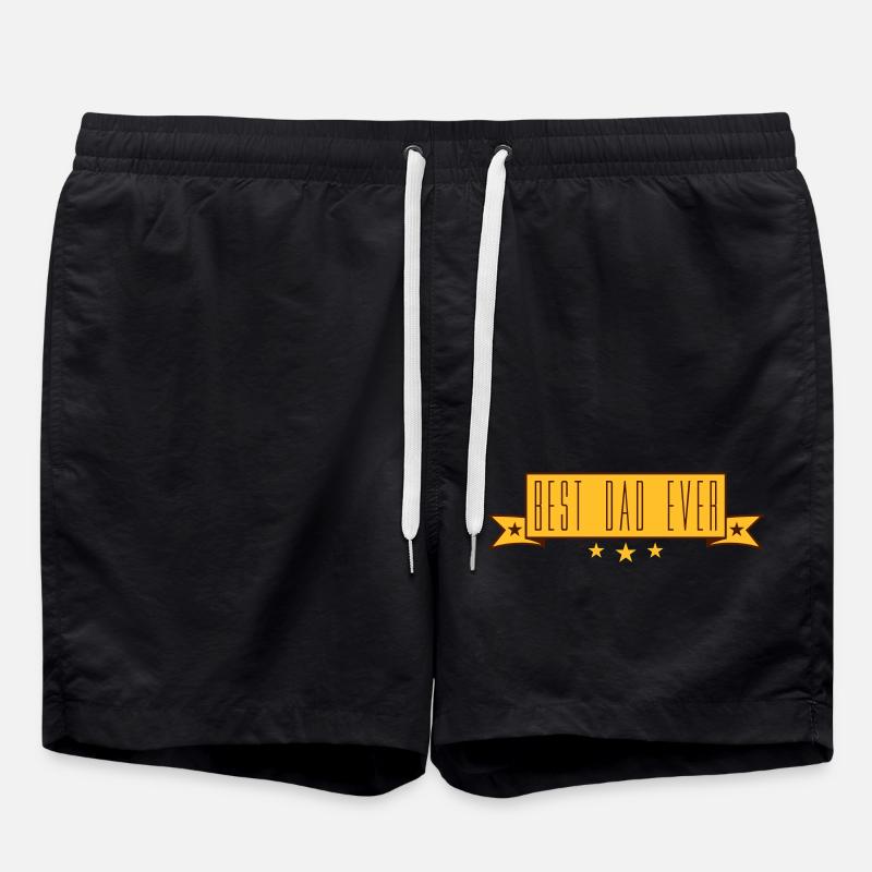 banner sticker aufkleber best in the world text da - Badeshorts - Schwarz