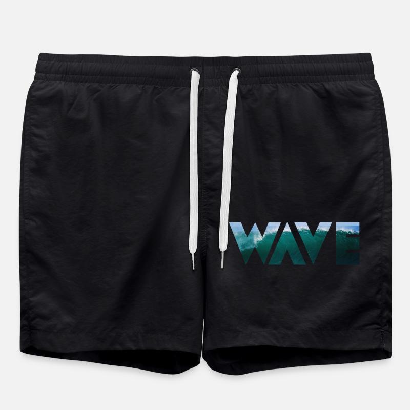 Wave - Arbre - Short de bain - noir