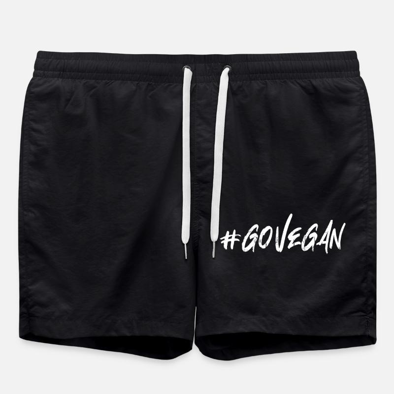 Devenez végétalien - Short de bain - noir