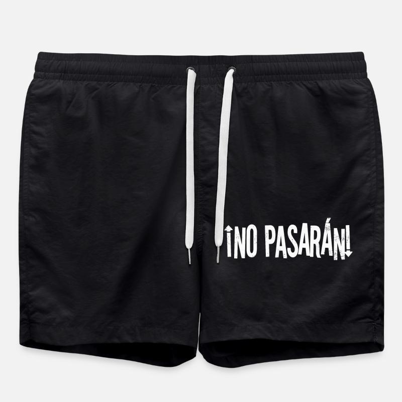 no pasaran - Badeshorts - Schwarz