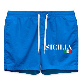 SICILY SICILIA ITALY ITALIA HOLIDAYS (w) - Swim Trunks - cobalt blue - Front