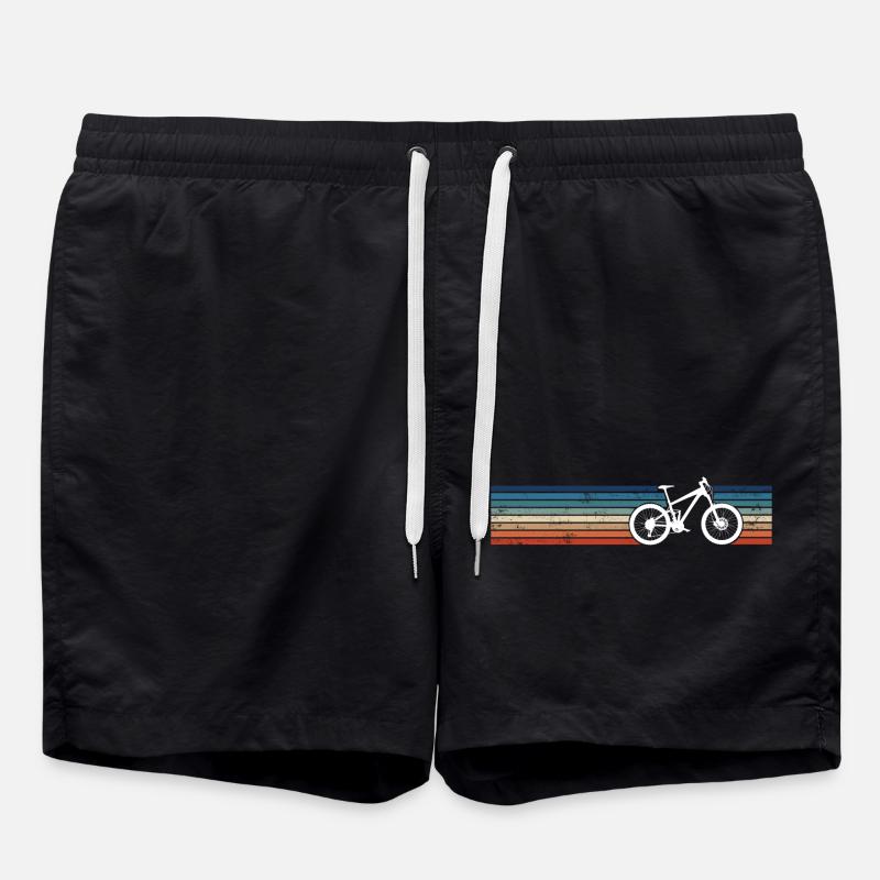 VTT Retro Stripes VTT - Short de bain - noir