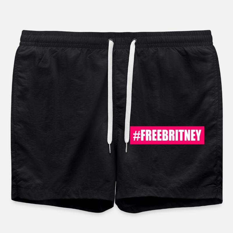 Free britney - Swim Trunks - black