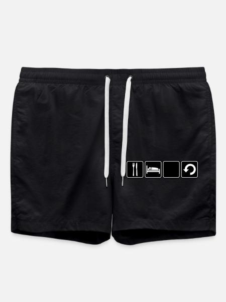 Manger dormir Répéter - Short de bain - noir