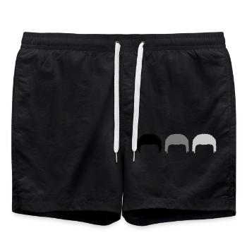 Evolution Team Opas Haare - Badeshorts - Schwarz - Vorne - AI Model Male 185 light (185cm)
