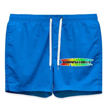 Adipositivity Regenbogen - Badeshorts - Cobalt blue - Vorne
