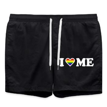 I love me - Short de bain - noir - Devant - AI Model Male 185 light (185cm)