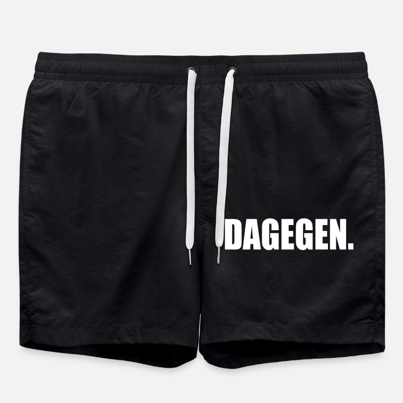 Dagegen - Badeshorts - Schwarz