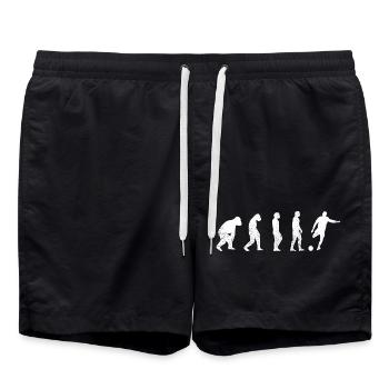 Fußballtrainer Fußball Fußballer Fußballspieler - Badeshorts - Schwarz - Vorne - AI Model Male 185 light (185cm)