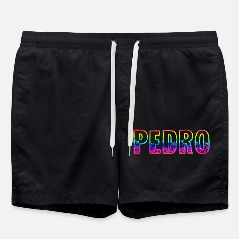 L’arc-en-ciel de Pedro R - Short de bain - noir
