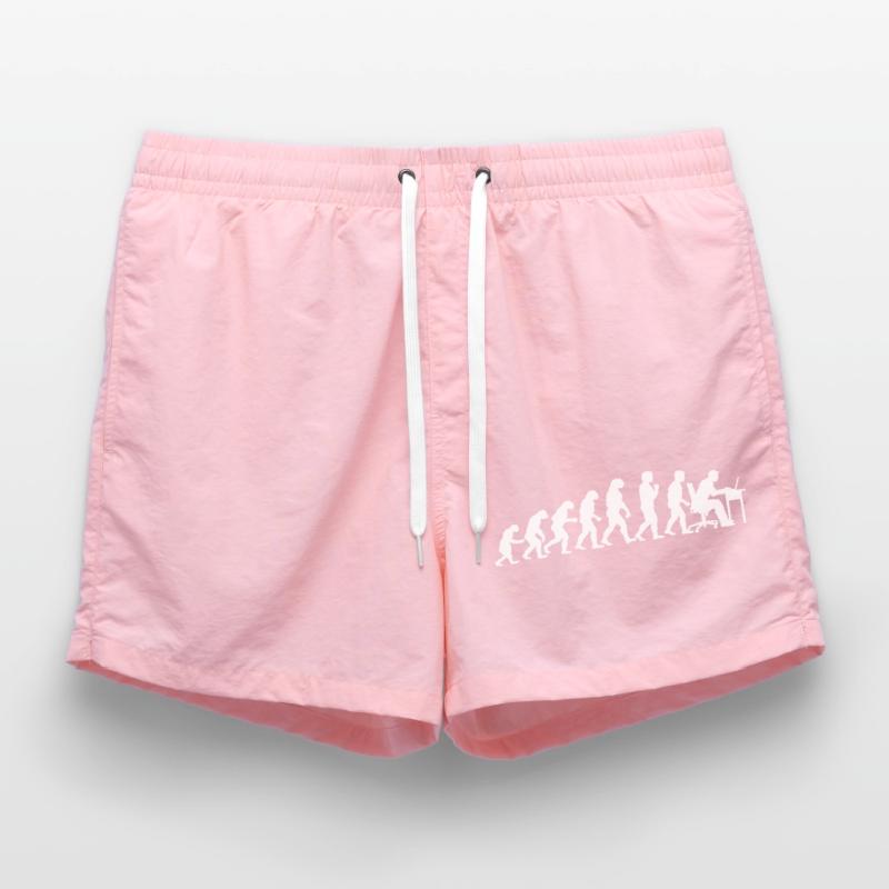 Evolution Computertechniker Nerd Programmierung Badeshorts