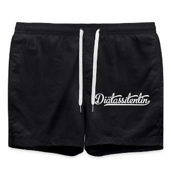 Diätassistentin - Badeshorts - Schwarz - Vorne - AI Model Male 185 light (185cm)