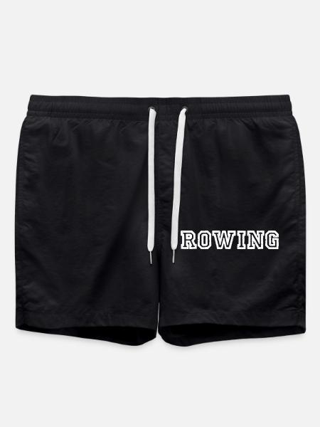 Rowing Slogan - Rowing - Rower - Rower - Swim Trunks - black