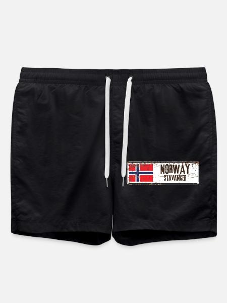 Stavanger Norway - Swim Trunks - black
