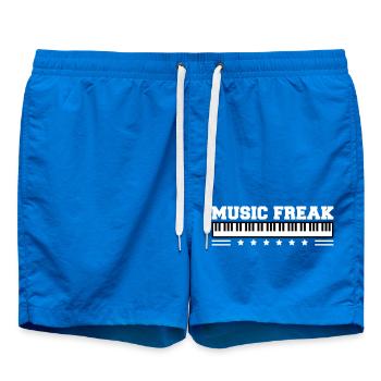 Piano Musique Freak Texte Disant Piano Classique - Short de bain - cobalt blue - Devant